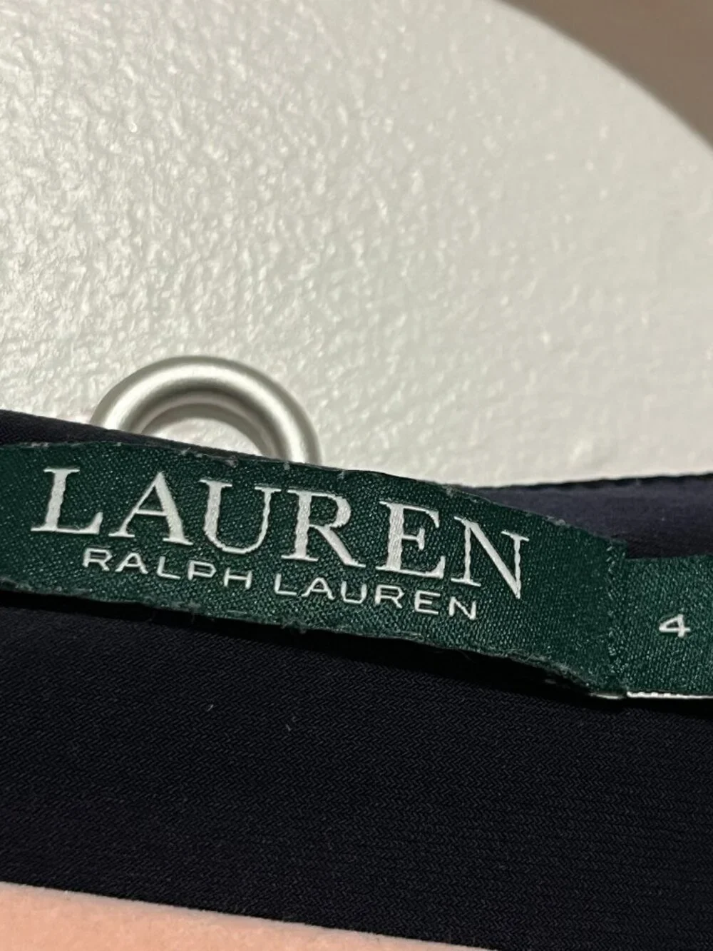 LRL Ralph Lauren Ruched Cowl Dress 4 Dark Floral 90s Elegant Party Secretary